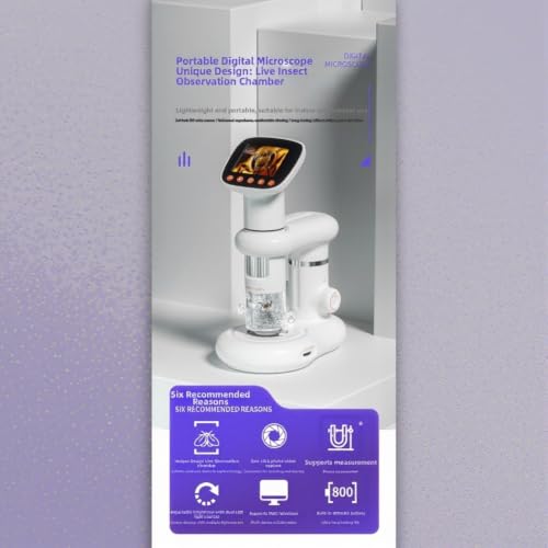 Microscopio digital portátil con aumento 50x-1000x recargable por USB para vídeo HD 4