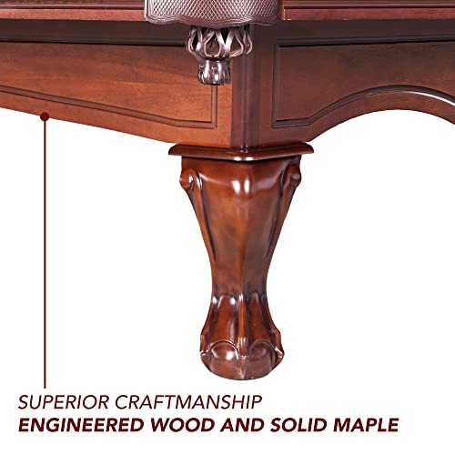 Augusta 8-Ft Pool Table - Walnut Finish With Camel Felt #TOP5