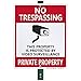 SmartSign Aluminum Sign, Legend "No Trespassing Video Surveillance" with Graphic, 12" high x 9" wide sign plus 3' tall stake, Black/Red on White
