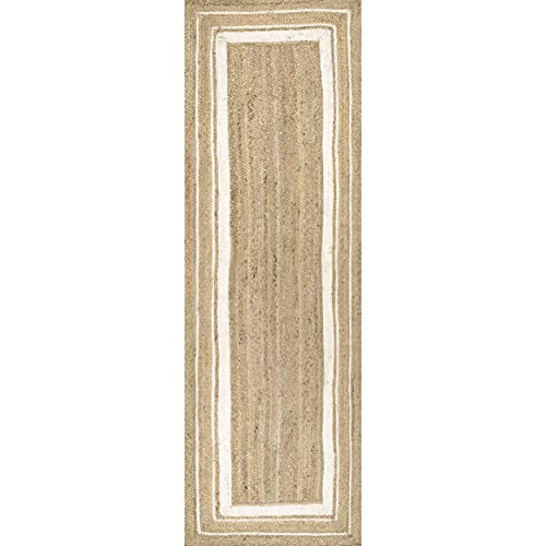 nuLOOM Rikki Coastal Braided Jute Runner Rug #TOP12