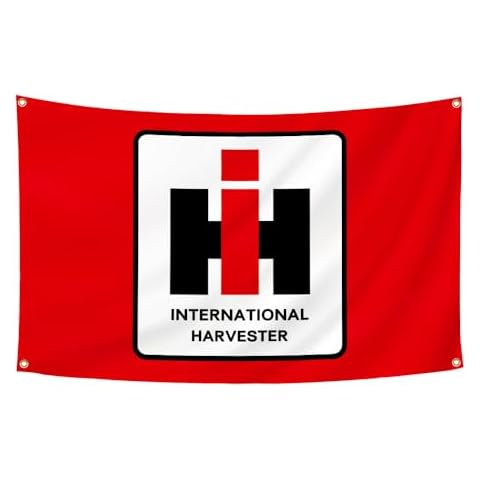 BashangffFlag International Harvester Flag Banner Racing Car Tapestry for College Party Garage Indoor and Outdoor Décor 3x5 ft Cover