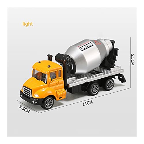 Preisvergleich Produktbild Demoyu 19cm Abschleppwagen Spielzeug Krananhänger mit Engineering Fahrzeuglegierungspaket Rückenbagger Zementmischer Auto Spielzeug für Kinder Jungen (Farbe : Small)