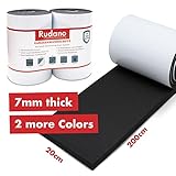 🚗 PROTECCIÓN DE PUERTAS - Proteja eficazmente la puerta de su coche con nuestra protección para puertas: con un grosor excepcional de 7 mm, el equipo de primera calidad de Rudano es la protección de bordes de puertas más fuerte del mercado