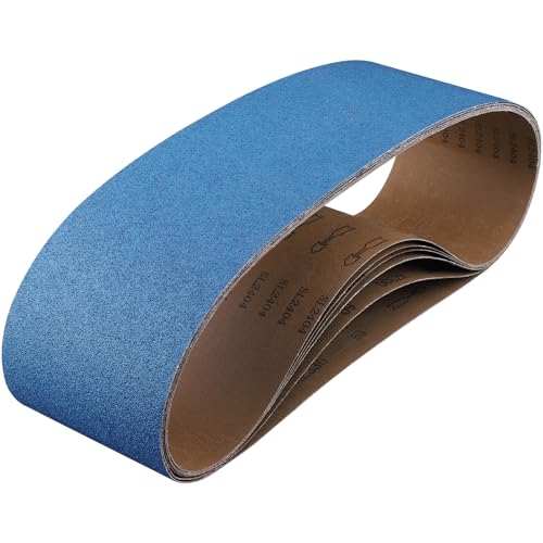 Image of 6-Piece Premium 6 x 48 Inch Zirconia Sanding Belts 40-400 Grit
