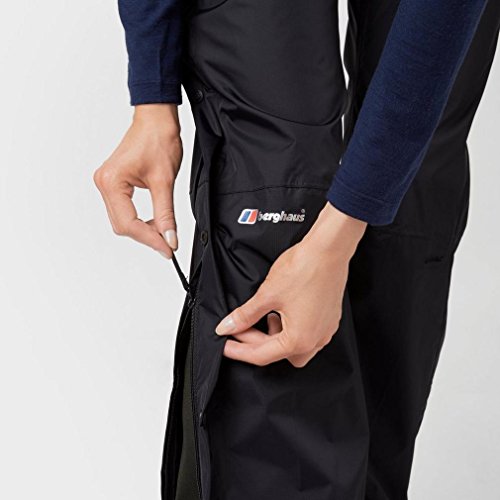 Berghaus Women's Deluge Waterproof Overpants, Jet Black, Size 8/Regular #TOP4