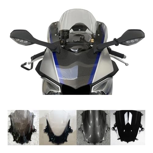 Double bulle YZFR1 spoiler d'extension pare-brise anti-vibrations pour R1 2016 2017