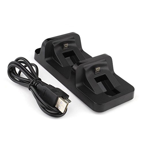Ps4 Controller Charger, Megadream Dual Usb Charging Docking Station Stand For Sony Playstation 4 Ps4, Ps4 Slim, Ps4 Pro Dualshock 4 Controller – Black #TOP4