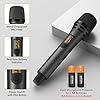TONOR Wireless Microphones, UHF Cordless Handheld Dynamic Mics with 6.35mm Rechargeable Receiver, 60 m Range, 2 * 5 Adjustable Channels for Karaoke, Singing, DJ, Party, Speech, TW320, 2 Mics Grey #4