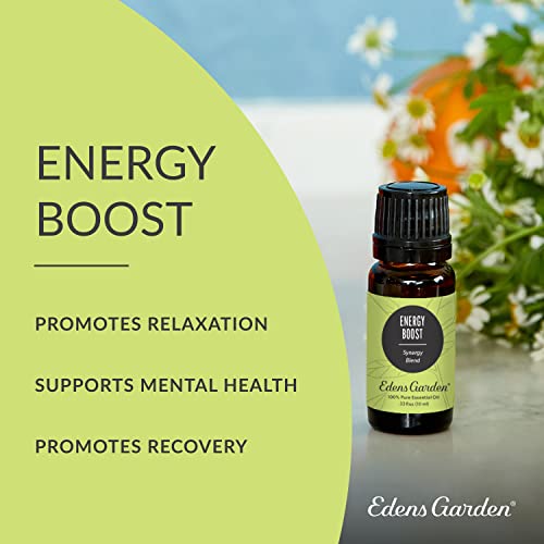Edens Garden Energy Boost Essential Oil Synergy Blend, 100% Pure Therapeutic Grade (Undiluted Natural/Homeopathic Aromatherapy Scented Essential Oil Blends) 5 Ml #TOP1