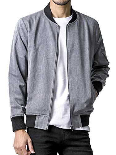 liberte riche（リベルテ リッシュ） MA-1 エムエーワンジャケット メンズ フライトジャケット ミリタリー ブルゾン アウター 迷彩 春 チャコールグレー M