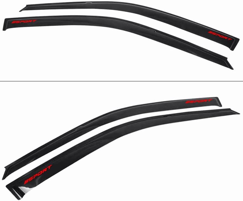 Miniatura 4 de EVPROXP - Visera de protección contra la lluvia compatible con Civic Coupe Hatchback 92-95, deflector de ventilación de ventana lateral, tinte