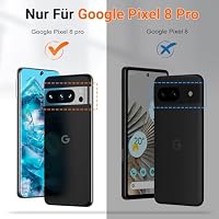AOUIA für Google Pixel 8 Pro Hülle mit 360° Drehbarer Ring Ständer, Militärischer Stoßschutz Pixel 8 Pro Hülle Handyhülle für Google Pixel 8 pro, Schwarz – Ansicht 2