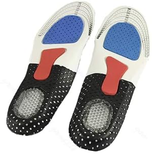 Mens Orthotic Arch Support Shoe Pad Pain Relief Shoe Insoles Breathable Foot Shoe Cushion Sports Massaging Silicone Insole