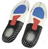 Men's Orthotic Arch Support Shoe Pad Pain Relief Shoe Insoles Breathable Foot Shoe Cushion Sports Massaging Silicone Insole Shoe Insert for Running Hiking Random Fashion Design