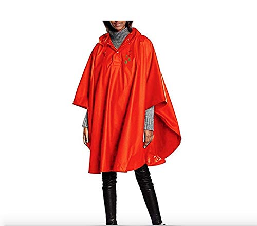 Charles River Unisex Pacific Poncho Raindrop Edition (Neon Orange)