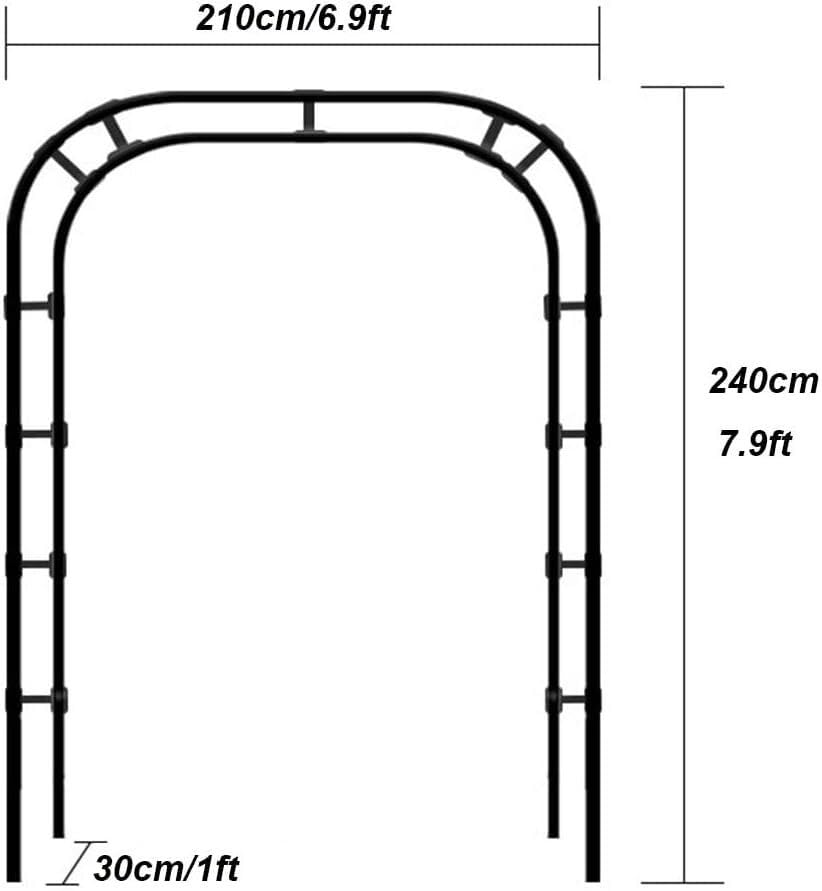 Arche en métal facile à assembler pour décoration de pergola