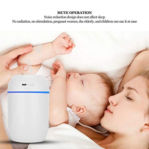 Difusor aromático eléctrico portátil 300 mL Blanco y rosa miniatura 5