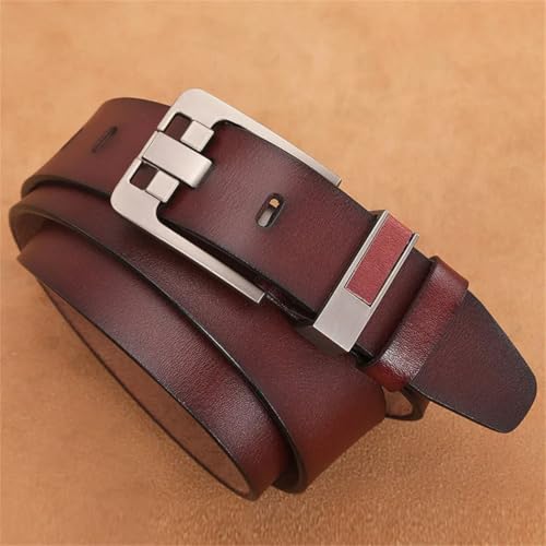 Mens Pin Buckle Cow Genuine Leather Belt Vintage Jeans Leather Belts 100 110 120 130 140 150Cm Belts3