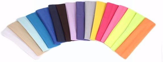 8 fasce per capelli da ciclismo per uomo e donna, in poliestere, assorbe il sudore, per corsa, yoga, palestra, 17 colori casuali, 5 x 20 cm