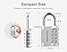 Puroma 2 Pack Combination Lock for Locker 4 Digit Outdoor Waterproof Padlock for School, Gym, Sports, Fence, Toolbox, Gate, Case, Outdoor, Hasp Storage (Silver & Black)