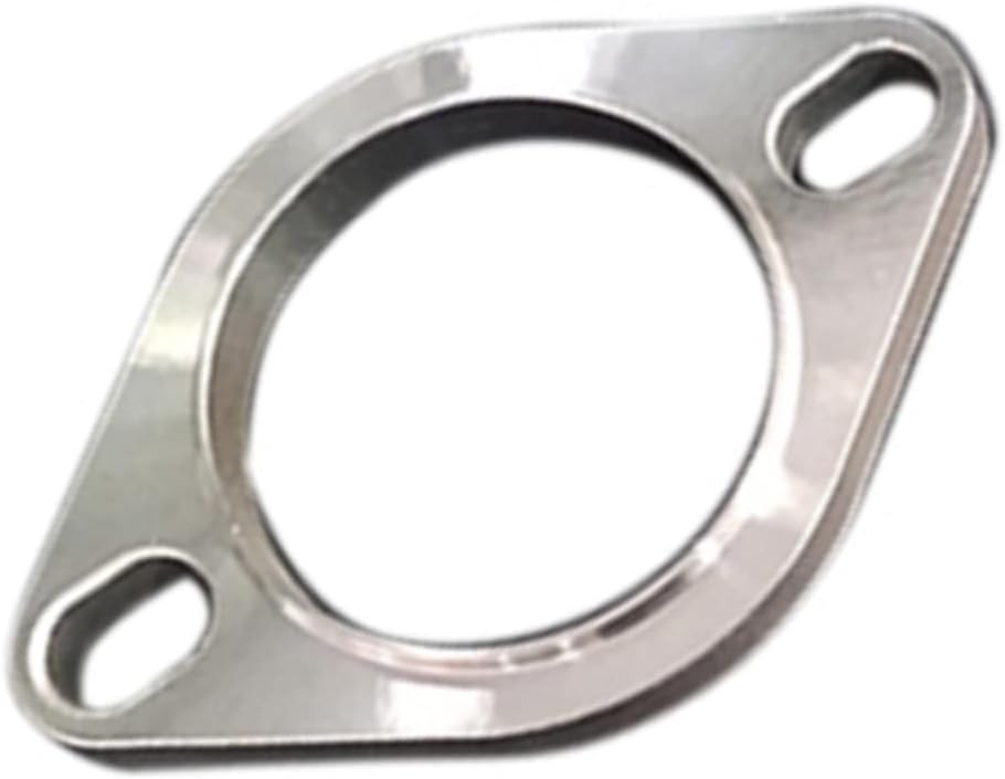 Stainless Steel 2 2.5 3 3.2 2.5 Inch 2-Bolts Exhaust Pipe Flange Connect Manifold Collector Modifying Compatible with Car Exhaust Pipe and Muffler Refitting (3.5 inch)