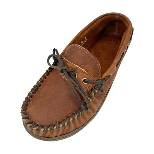 Laurentian Chief Men's Wide Leather Moccasin Shoes