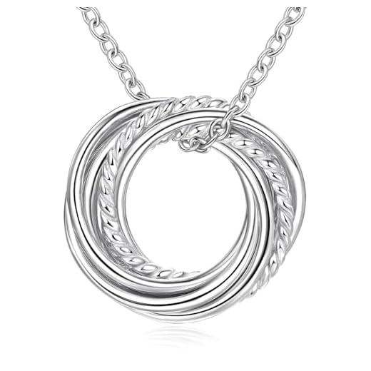 7 Circles Necklace For Her Seven Decades