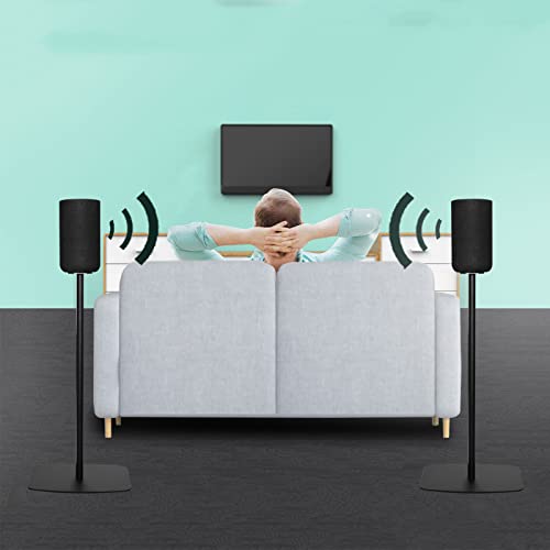 Stands Designed for Sony SA-RS5 Wireless Rear Home Theater Speaker, Pair of RS5 Stands With Cable Management (Bracket Only)