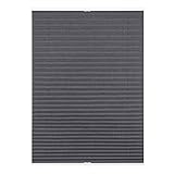 moderne Crushed Optik Lichtblick PKV.070.130.02 Plissee Klemmfix, ohne Bohren, verspannt Grau, 70 cm x 130 cm (B x L)