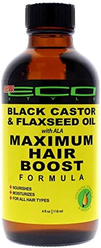 ECOCO Eco Style Maximum Hair Growth Oil - Black Castor And Flaxseed for Unisex - 4 oz Oil