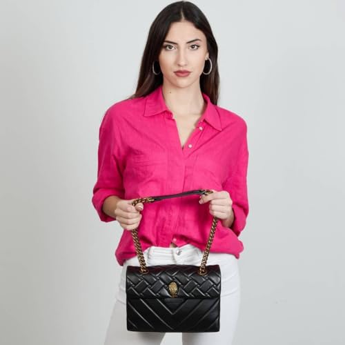 Kurt Geiger London Leather Kensington Crossbody Black One Size - Thumbnail 6