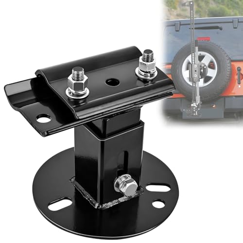 Nilight Farm Jack Wheel Mount Bracket Spare Tire Carrier for Off-Road Jack Recovery 4X4 4WD