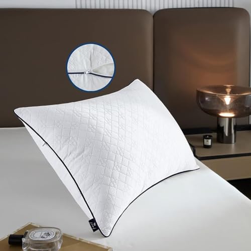JSWF Bed Pillows for Sleeping Standard Size 1 Pack，Ultra Soft Fluffy ，Premium Soft Down Alternative Fill Set of 1 for Back,Zipper Opening Design, can add and Remove Filler According to Your Needs by JSWF - Used condition - CA$22.49
