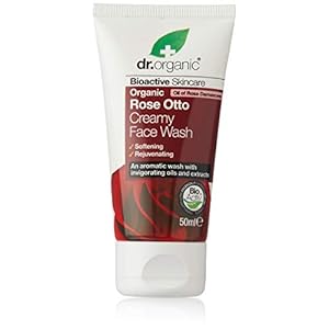 Dr Organic Rose Otto Romige gezicht reiniger, 50ml