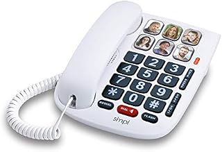 smpl Hands-Free Dial Photo Memory Corded Phone # 56010, One-Touch 6 Photo Buttons