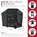 Unicook 50 Inch Outdoor BBQ Grill Cover with Air Vents/Handles/Straps, Heavy Duty Waterproof, Fade Resistant, Fits for Weber Char-Broil Nexgrill 2-3 Burner Gas Grills etc