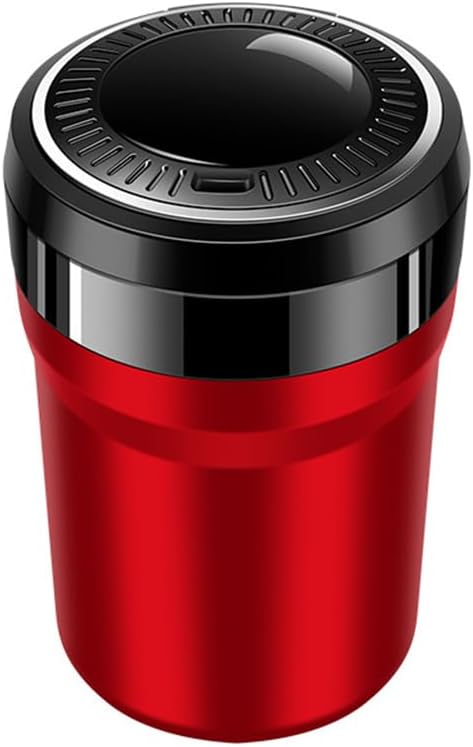 for Toyota RAV4 2014 2015 2016 2017 2018 2019 Ashtray for Car, Windproof Ashtray,Multifunctional Ashtray with Lid, Keep Car Interior Accessories Tidy,2 Tall-B Red