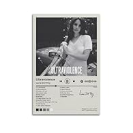 Vibrant Lana Del Rey Art: Showcase your love for Lana Del Rey with this captivating poster, featuring the iconic 'Ultraviolence' album cover in stunning detail Canvas Quality: Experience the rich texture and durability of canvas material, perfect for...