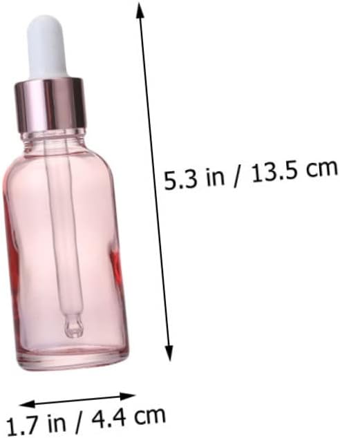 6Pcs Travel Glass Dropper Bottles Essential Oil Containers with Caps Leak Design for Easy Liquid Dispensing for Travel and Storage