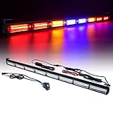 Xprite 36' COB LED Chase Strobe Light Bar, Offroad Safety Flashing Rear Lightbar w/ Brake, Reverse...