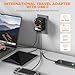 TESSAN Universal Travel Adapter, GaN 65W International Plug Adaptor with 4 USB(2 USB C) Charging Ports, Worldwide Power Outlet for US to European EU UK AUS Ireland(Type C/G/A/I)