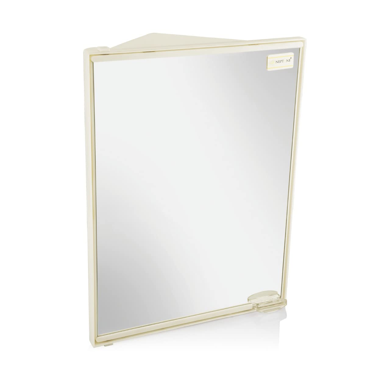 NAVRANG INNOVATIONS Plastic Neo Corner Bathroom Cabinet with Mirror and Shelves Ivory 1 Door (B09ZP7RHFP) Amazon Price History, Amazon Price Tracker