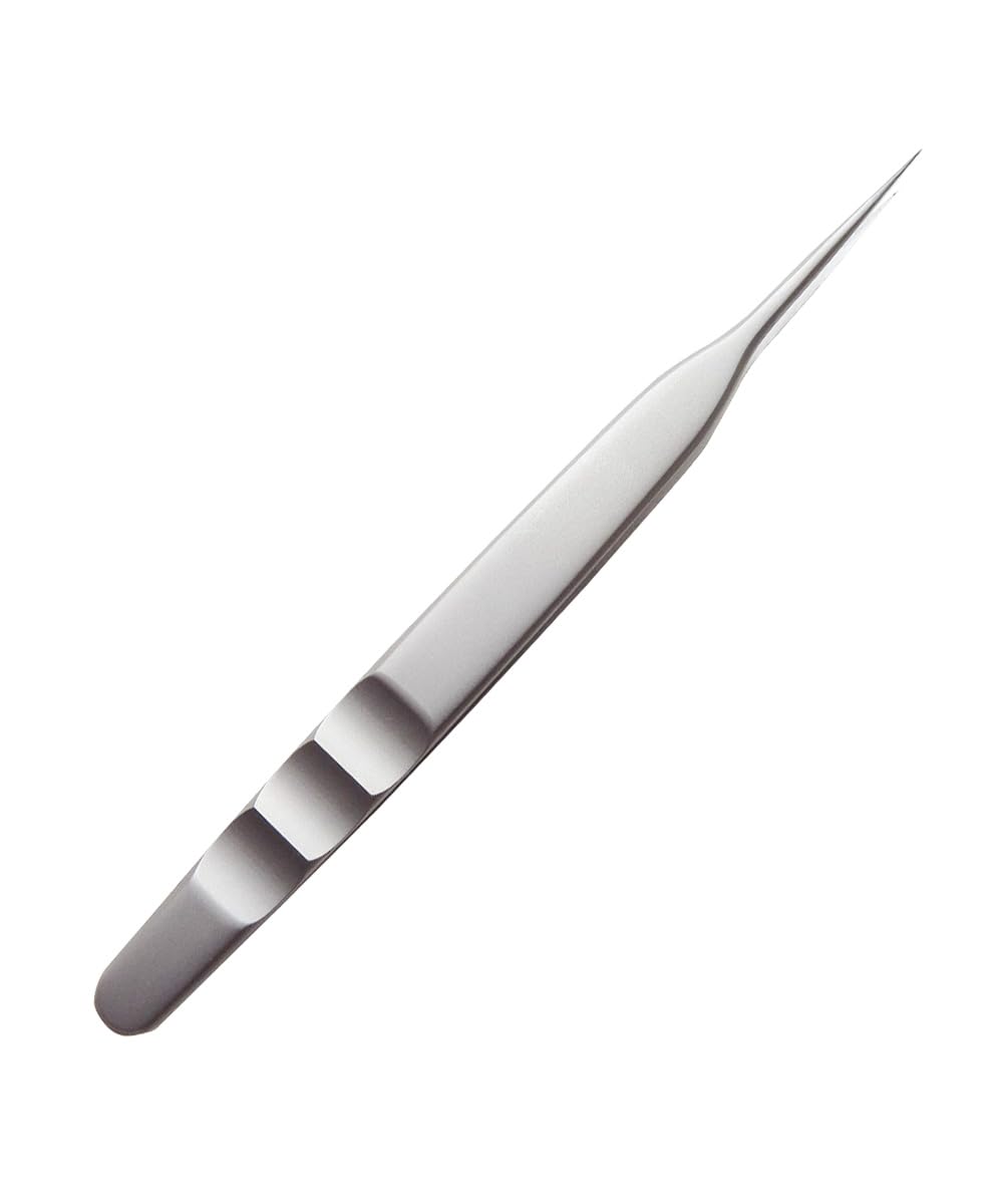 Dorake 角栓取り ピンセット 極細先端0.01mm 毛抜き 角栓ピンセット 精密 角栓 ニキビ取り 角栓 黒ずみ いちご鼻 毛穴ケア 熱処理済み サンドブラスト ステンレス製 収納ケース付け 先鋭ピンセット