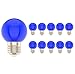 Produktbild 10X E27 Bunte Lampen 1W Blau LED 100LM Geringer Konsum Color LED Lampe PC Material Dekorationslampe AC220V-240V