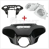 TCMT ABS Batwing Inner Outer Fairing Speakers Cover Fits Harley Touring Glide 2014-2022