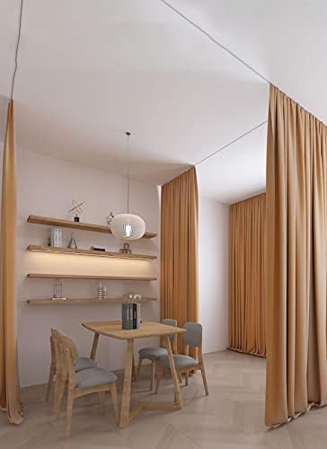 Heavy-Duty 23ft Double Row Ceiling Curtain Track System - Silent White Aluminum Rail for Room Dividers, Concealed Mounting, Smooth Operation, Ideal for Home & Office.