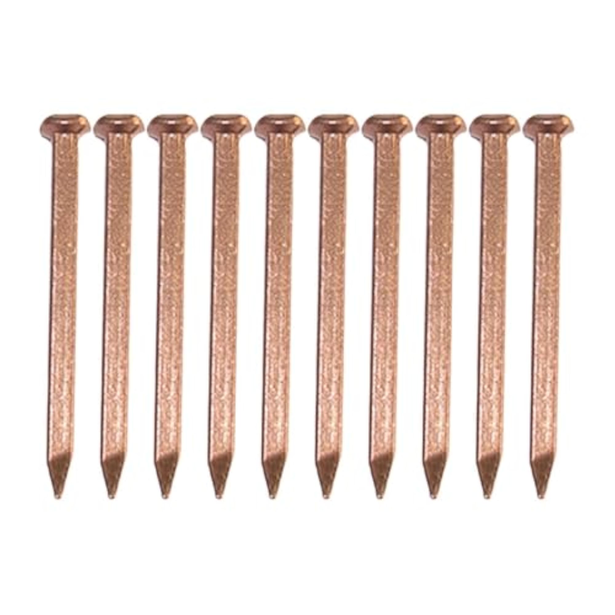 Copper Nails for Landscaping and Home Improvement, 10x 50mm