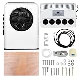 12V Truck Cab Air Conditioner 12000BTU, Electric RV Truck Air Conditioner Camper A/C Unit, Split AC Quiet Van A/C for RV Caravan, Semi-Truck, Tractor, Crane, Pickup, Excavators