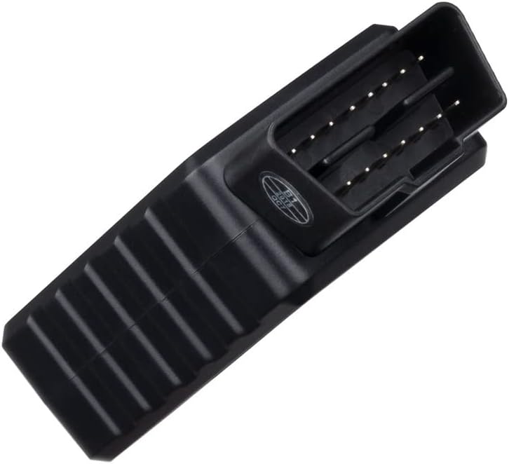 Bottom view of the ELM327 device showing the OBD-II connector pins.