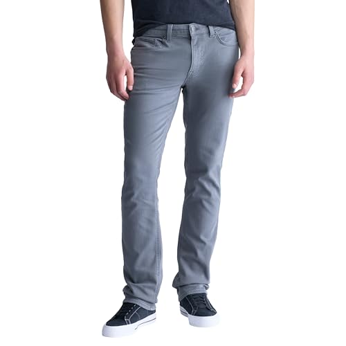 Buffalo David Bitton Men's Non-Denim Straight Leg Six French Terry Knit Pants with Stretch, Graphite, 36W x 32L by Buffalo David Bitton - Used condition - US$59.11